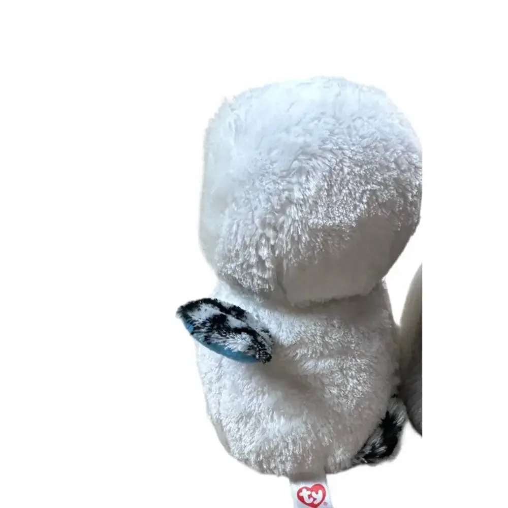 Ty Beanie Boo Spells the white owl blue glitter eyes 6